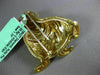 ESTATE EXTRA LARGE .42CT DIAMOND & AAA RUBY 18K YELLOW GOLD SEAL LION BROOCH PIN