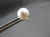 ESTATE .10CT DIAMOND & AAA SOUTH SEA PEARL 14KT WHITE GOLD CLASSIC STUD EARRINGS