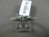ESTATE .40CT DIAMOND 14KT WHITE GOLD 3D 2 STONE OPEN FILIGREE ETOILE LOVE RING