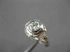 ANTIQUE LARGE .52CT ROUND DIAMOND 18K WHITE GOLD FILIGREE ENGAGEMENT RING #23334