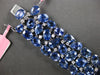 EXTRA LARGE 83.12CT DIAMOND & AAA TANZANITE 18KT WHITE GOLD MULTI SHAPE BRACELET