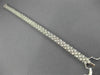 ESTATE WIDE 4.34CT DIAMOND 14KT WHITE GOLD 3D MULTI ROW CLASSIC TENNIS BRACELET