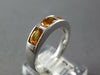 1.59CT DIAMOND & AAA CITRINE 18KT WHITE GOLD 3D OVAL & BAGUETTE ANNIVERSARY RING