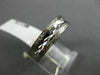 ESTATE 14KT WHITE GOLD FILIGREE MILGRAIN HAMMERED WEDDING ANNIVERSARY RING #1054