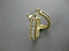 ESTATE .50CT DIAMOND 14KT YELLOW GOLD 3D HOOP CHANNEL HUGGIE EARRINGS #20942