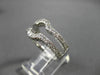 ESTATE LARGE 1.35CT DIAMOND 18KT WHITE GOLD 3D SEMI MOUNT INSERT RING #4770