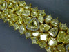 LARGE 52.92CT WHITE & FANCY YELLOW DIAMOND 18KT TWO TONE GOLD 3D TENNIS BRACELET