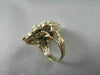 ANTIQUE LARGE FILIGREE AUSTRALIAN OPAL 1.30CTW 14KT YELLOW GOLD FLORAL RING !!!