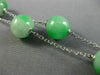 ANTIQUE LARGE .36CT DIAMOND AAA ONYX & JADE 18KT WHITE GOLD 3D LARIAT NECKLACE