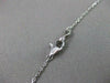 ANTIQUE 2.0CT DIAMOND 14KT WHITE GOLD FLOWER CLUSTER BY THE YARD NECKLACE #2676