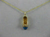 ESTATE DIAMOND AUSTRALIAN OPAL 18K YELLOW GOLD CHILD SHOE PENDANT + CHAIN #20166