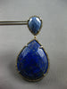 EXTRA LARGE 101.66CT MOCHA DIAMOND & SODALITE 14KT BLACK & YELLOW GOLD EARRINGS