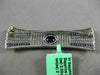 ESTATE LARGE 2.90CT DIAMOND & AAA SAPPHIRE 18KT WHITE GOLD 3D BOW TIE BROOCH PIN