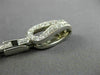 ESTATE WIDE 2.75CT ROUND DIAMOND 18K WHITE GOLD 3D TENNIS TOGLE BRACELET #21567