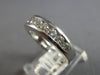 WIDE .72CT DIAMOND 14KT WHITE GOLD 3D 5MM ROUND CHANNEL WEDDING ANNIVERSARY RING