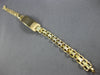 ESTATE WIDE 18KT YELLOW GOLD 3D CLASSIC ENGRAVEABLE ID BRACELET #27844
