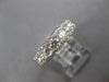 ESTATE .90CT DIAMOND 18KT WHITE GOLD 3D CLASSIC 7 STONE HALO ANNIVERSARY RING