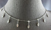 ESTATE 1.8CT DIAMOND 14KT WHITE GOLD 3D BY THE YARD CHANDELIER LOVE NECKLACE