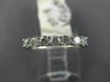 ESTATE .55CT DIAMOND 18KT WHITE GOLD 3D CLASSIC 7 STONE WEDDING ANNIVERSARY RING