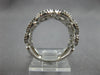 WIDE .99CT BLACK & WHITE DIAMOND 14K WHITE GOLD MULTI WAVE CRISS CROSS LOVE RING