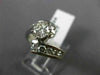 ESTATE 1.20CT DIAMOND 14KT WHITE GOLD CLASSIC CRISS CROSS ENGAGEMENT RING #20334