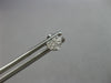 ESTATE SMALL .07CT DIAMOND 14KT WHITE GOLD 3D PAVE HEART LOVE STUD EARRINGS