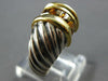 1.26CT AAA CITRINE 14K YELLOW GOLD & 925 SILVER DAVID YURMAN PRINCESS RING 27026