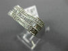 ESTATE WIDE .75CT ROUND & PRINCESS DIAMOND 14KT WHITE GOLD WAVE LOVE HEART RING
