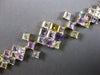 EXTRA LARGE 49.01CT AAA MULTI GEM 18KT YELLOW GOLD PRINCESS GEOMETRICAL BRACELET