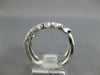 ESTATE EXTRA LARGE .98CT DIAMOND 18KT WHITE GOLD MULTI LEAF CRISS CROSS FUN RING