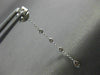 ESTATE .18CT DIAMOND 18KT WHITE GOLD 3D HEART ETOILE TEAR DROP HANGING EARRINGS