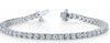 ESTATE 2.0CT DIAMOND 14KT WHITE GOLD 3D 4 PRONG FLOWER ETERNITY TENNIS BRACELET