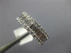 WIDE 1.0CT DIAMOND 14KT WHITE GOLD 3D ROUND & BAGUETTE CLASSIC ANNIVERSARY RING
