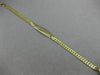ESTATE LONG & WIDE 14K YELLOW GOLD ENGRAVABLE ITALIAN CUBAN ID BRACELET #22842