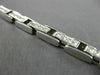 ESTATE WIDE 2.75CT ROUND DIAMOND 18K WHITE GOLD 3D TENNIS TOGLE BRACELET #21567