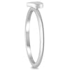 ESTATE 14KT WHITE GOLD 3D CLASSIC HEART SHAPE DAINTY FUN LOVE RING