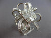 EXTRA LARGE 4.95CT DIAMOND 18KT WHITE GOLD 3D ROUND & BAGUETTE ENGAGEMENT RING