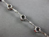 6.42CT DIAMOND & AAA AMETHYST 14K WHITE GOLD OVAL & ROUND BAMBOO TENNIS BRACELET