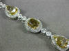 ESTATE 8.3CT WHITE CHOCOLATE FANCY YELLOW DIAMOND 18K 2TONE GOLD TENNIS BRACELET
