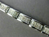 ESTATE WIDE & LONG 1.35CT DIAMOND 18KT WHITE GOLD ETOILE LOVE TENNIS BRACELET