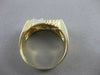 ANTIQUE .35CT BAGUETTE DIAMOND 14K 2 TONE GOLD FILIGREE MENS RING 8.5MM #11634