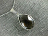 ESTATE 4.0CT AAA SMOKEY TOPAZ 14K WHITE GOLD 3D CLASSIC BEZEL PEAR SHAPE PENDANT