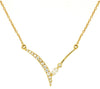 ESTATE .10CT DIAMOND 14KT WHITE AND YELLOW GOLD 3D OVAL LINK FUN LOVE RING