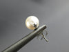 ESTATE .06CT DIAMOND & AAA SOUTH SEA PEARL 14KT WHITE GOLD CLASSIC STUD EARRINGS