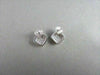 ANTIQUE .30CT ROUND DIAMOND 14KT WHITE GOLD CLASSIC PAVE SQUARE STUD EARRINGS