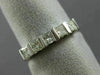 ESTATE .61CT PRINCESS DIAMOND 14K WHITE GOLD 3D WEDDING ANNIVERSARY RING #14578