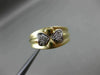 ANTIQUE WIDE DIAMOND 14K WHITE & YELLOW GOLD INFINITY HEART BOW LOVE RING #21069
