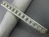 ANTIQUE LONG .50CT DIAMOND PLATINUM 3D OPEN RECTANGULAR FILIGREE PIN BROOCH