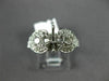 ANTIQUE WIDE .80CT DIAMOND 18K WHITE GOLD ROUND SEMI MOUNT ENGAGEMENT RING 14399