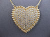 ESTATE LARGE 1.65CT DIAMOND 14KT YELLOW GOLD PAVE MULTI BEADED PUFF FUN NECKLACE